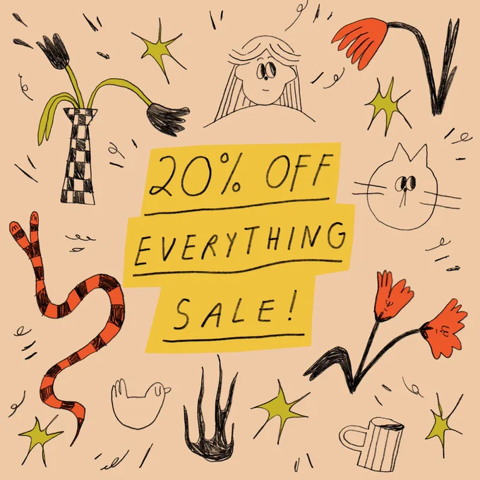 END OF SUMMER SALE!!!! 20% off everything (!!) with code BYESUMMER 🌼 https://t.co/r1BJjGCzyr 