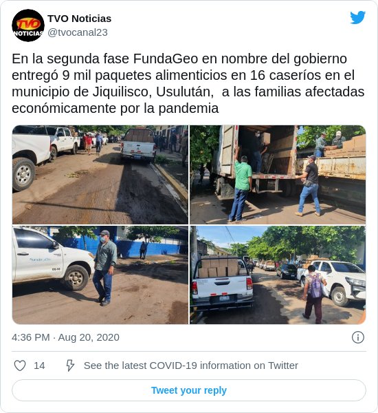 FCDenni's tweet photo. El pick up que repartía camisetas estampadas con las banderas de ARENA y FMLN (y que eran usadas por quienes quemaron la caseta de Chivo Wallet) fue usado en agosto por el GOES para repartir paquetes alimenticios. Saque usted sus conclusiones... https://t.co/gWMtKPCsfS