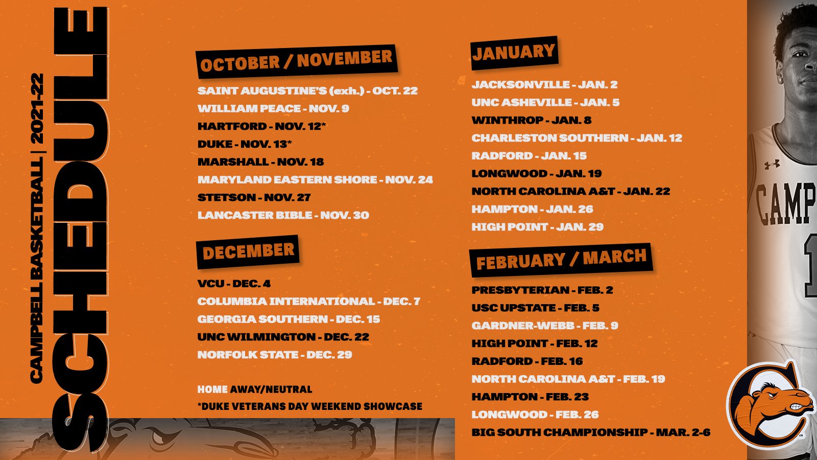 Campbell Basketball on Twitter "Our 202122 schedule is set! Season