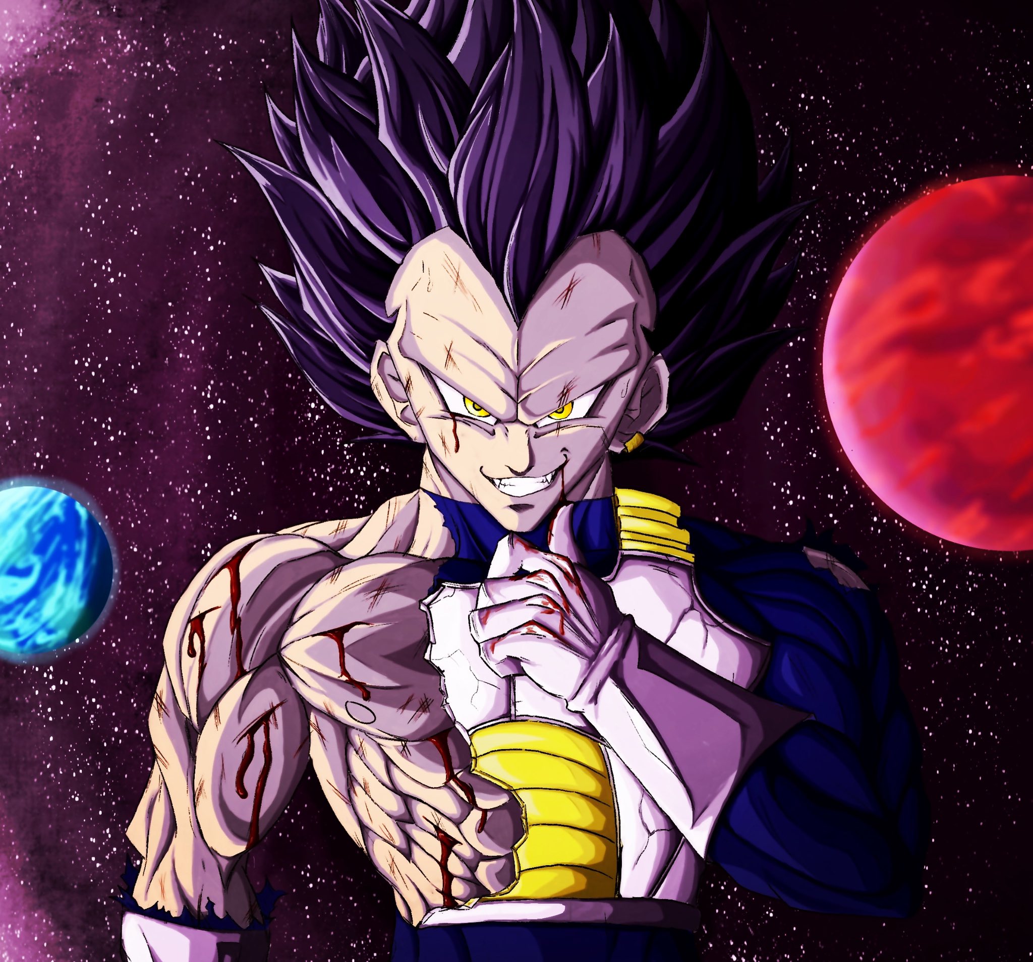 Fanart do vegeta Ultra Ego Dragon Ball Super mangá #vegeta