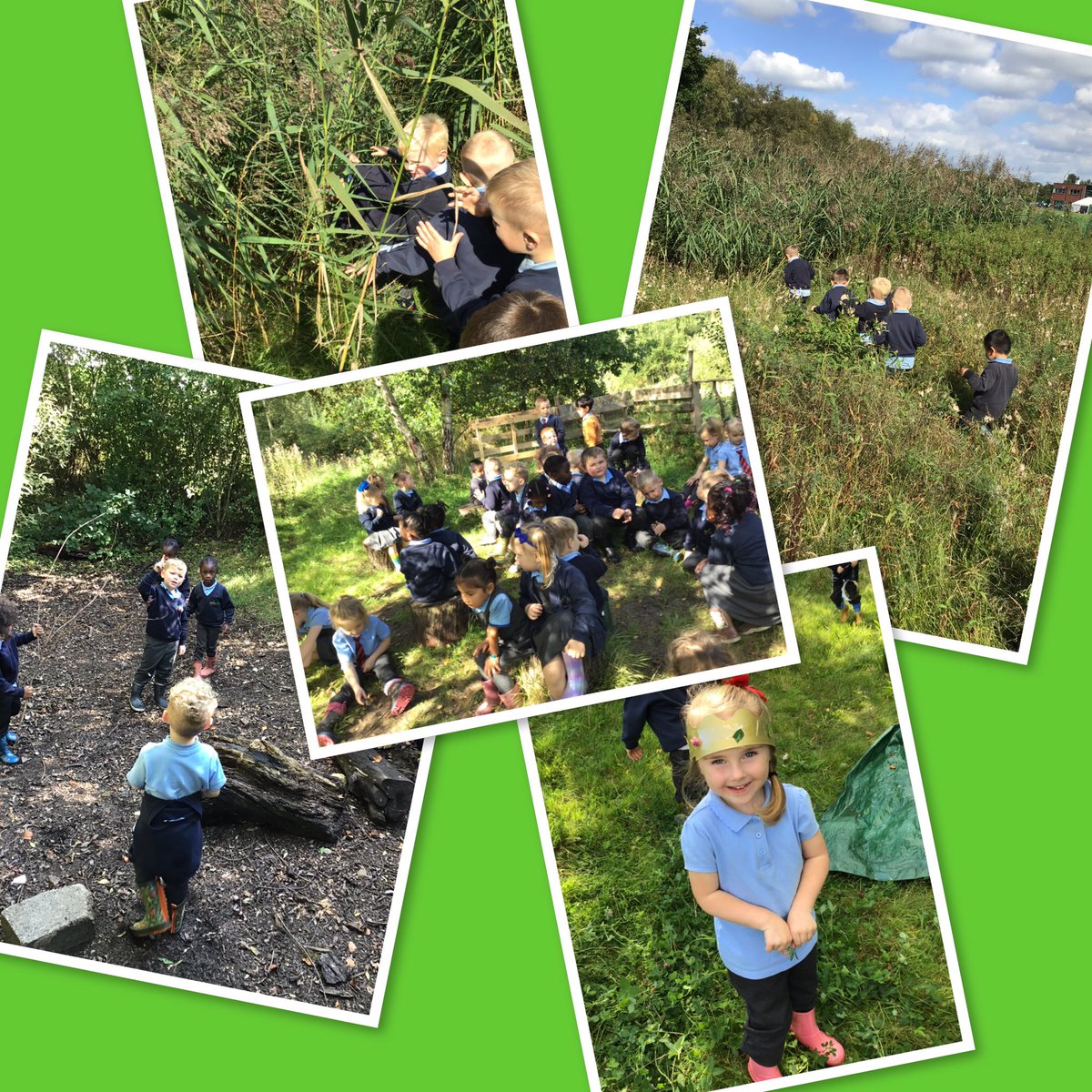 BartonMossCPS's tweet image. Forest school today for EYFS. Tree climbing, hill rolling, nature crowns and bug hunting were some of the activities. The long grass looked like a dragons nest so children went to explore. @SwantonSarah @RowenaCottingh1 @mrsunsworth35 #forestschool #usingimagination