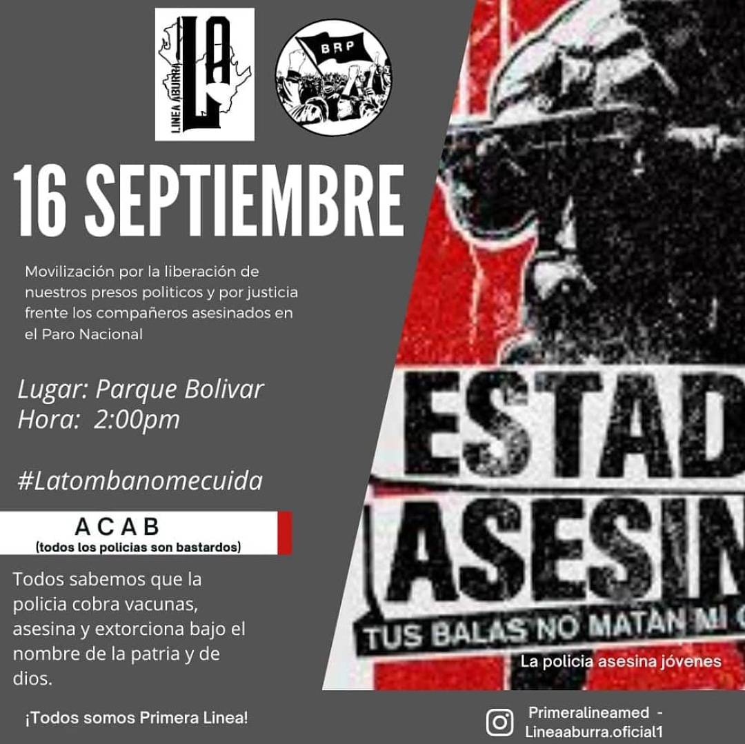 Primeralineamr2's tweet photo. 16 SEP.  2:00PM. PARQUE BOLIVAR- Medellín
#Medellin https://t.co/gY5QU97JkF