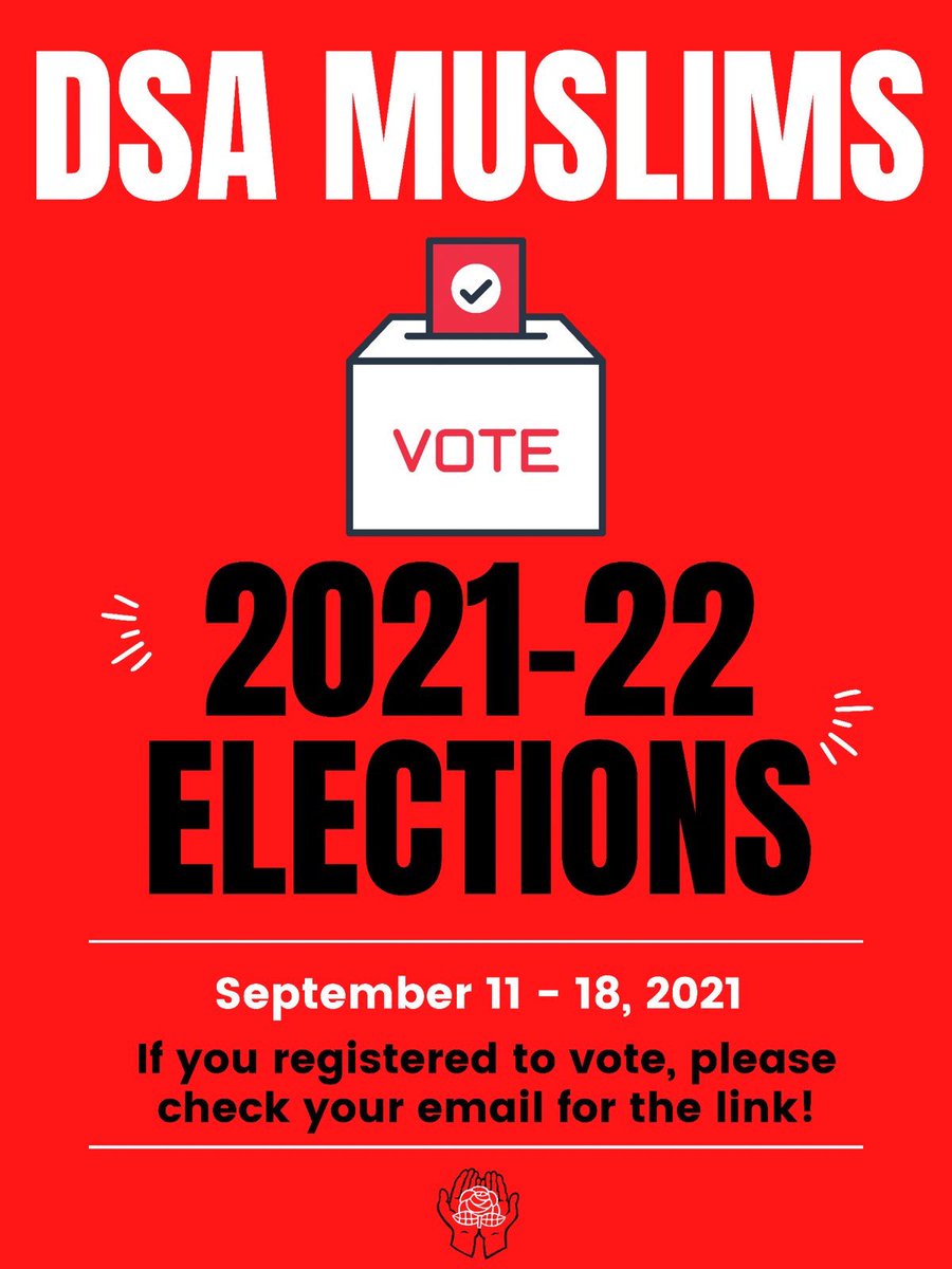 Reminder to vote this week for our elections! Only registered members of our caucus who signed up to vote may partake in this election. Reach out if you are one and missed an email!