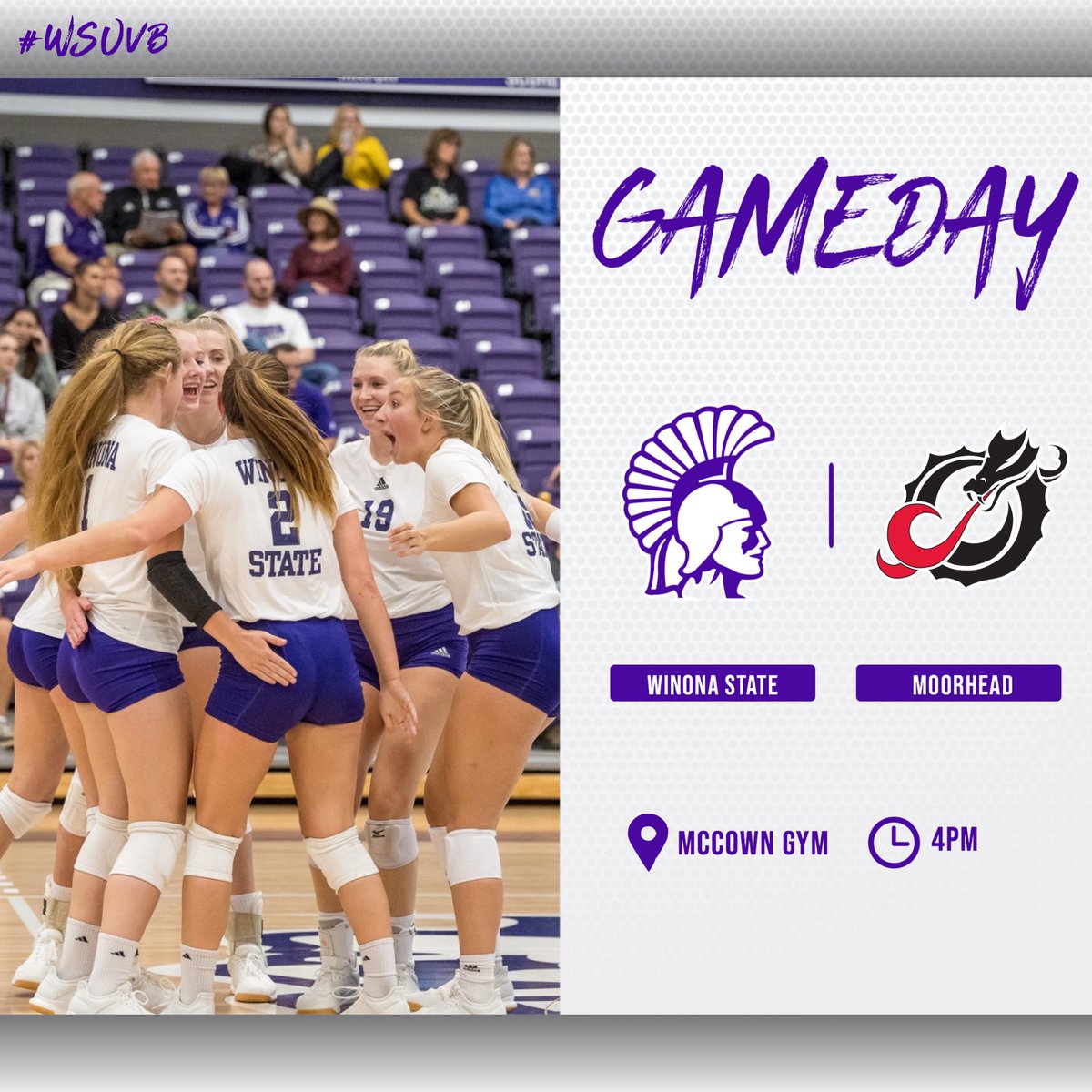 WinonaStateVB's tweet photo. ‼️FREE MCDONALDS‼️
The first 250 students for Friday’s match against Northern State will receive free McDonald’s chicken nuggets! The Warriors will then take on Moorhead for the Saturday afternoon match. Don’t miss the home debut for #WSUVB this weekend! 😈🏐 https://t.co/C2e3Pdrh5R