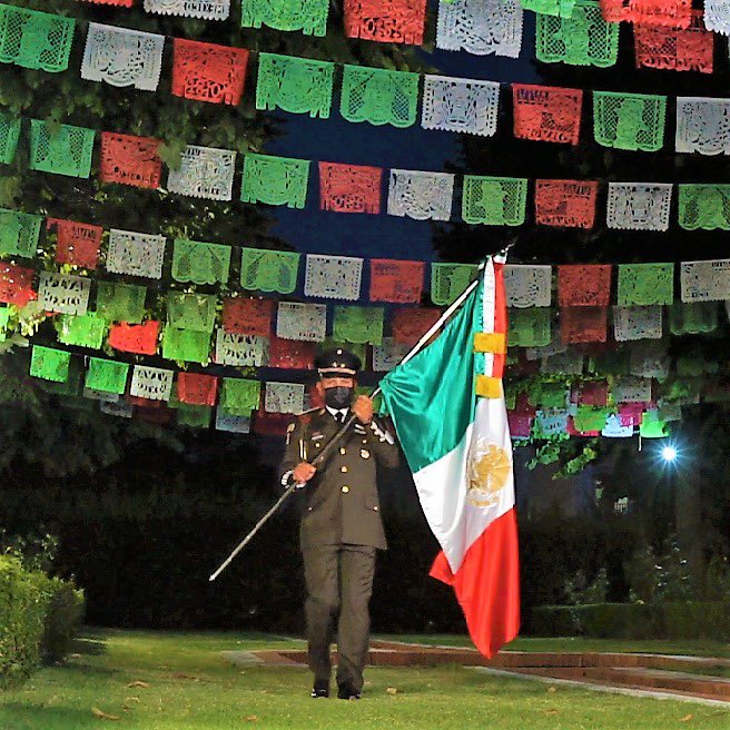 EmbaMexEsp's tweet photo. La embajadora de México 🇲🇽 en España, María Carmen Oñate Muñoz encabezó la ceremonia virtual del Grito de Independencia. #VivaMexico #FiestasPatrias #independenciaDeMexico https://t.co/QOI1fzyyLK