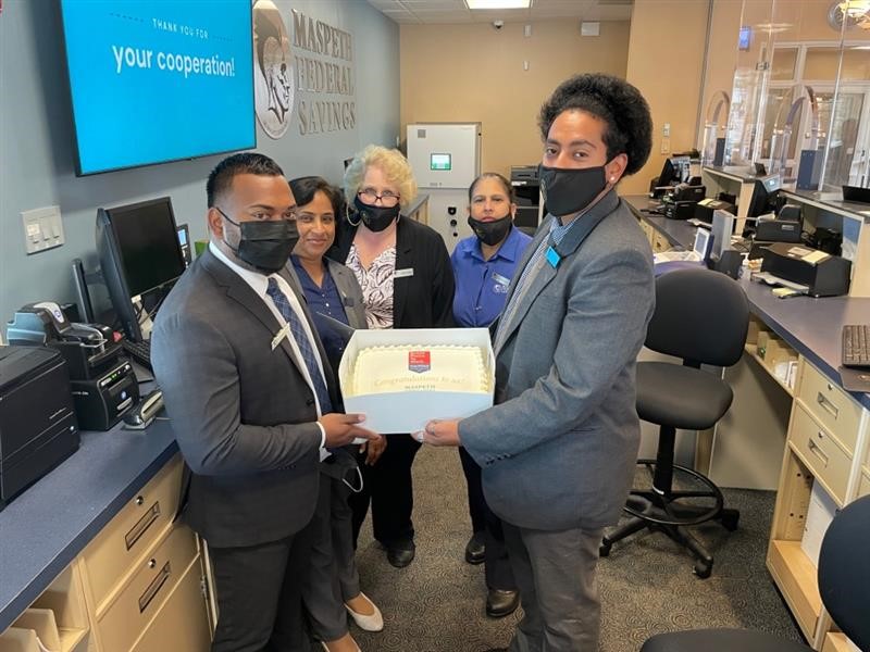 MaspethFederal's tweet photo. Our entire staff enjoyed a special dessert today to celebrate our designation as Great Place to Work-Certified. Thank you to our wonderful employees for making our company so great! #TeamMFS https://t.co/rrOTqcl73L