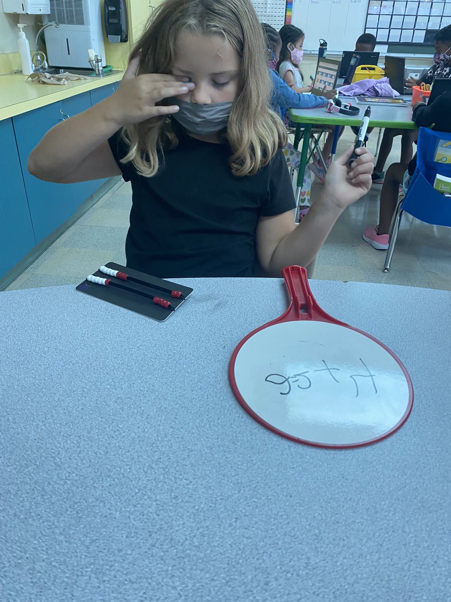 On our first day using number racks we showed different combinations of numbers and wrote equations to match 🤩 <a href="/CarneyElem/">Carney Elementary</a>