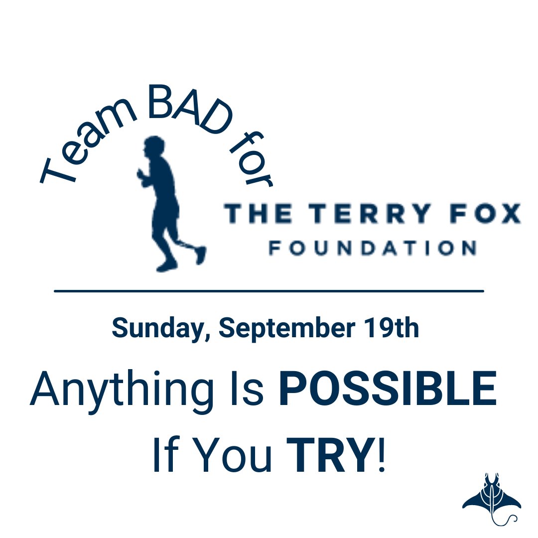 BurlDevilrays's tweet photo. We are once again participating as a Team in the 2021 Terry Fox Run, on Sunday, September 19, 2021.

The 2021 theme is "Anything is Possible if you Try.”

Donations are welcome in support of the Team at https://t.co/muNjSt7vvE

#TryLikeTerry #BackToBAD https://t.co/paEcQgSS6J