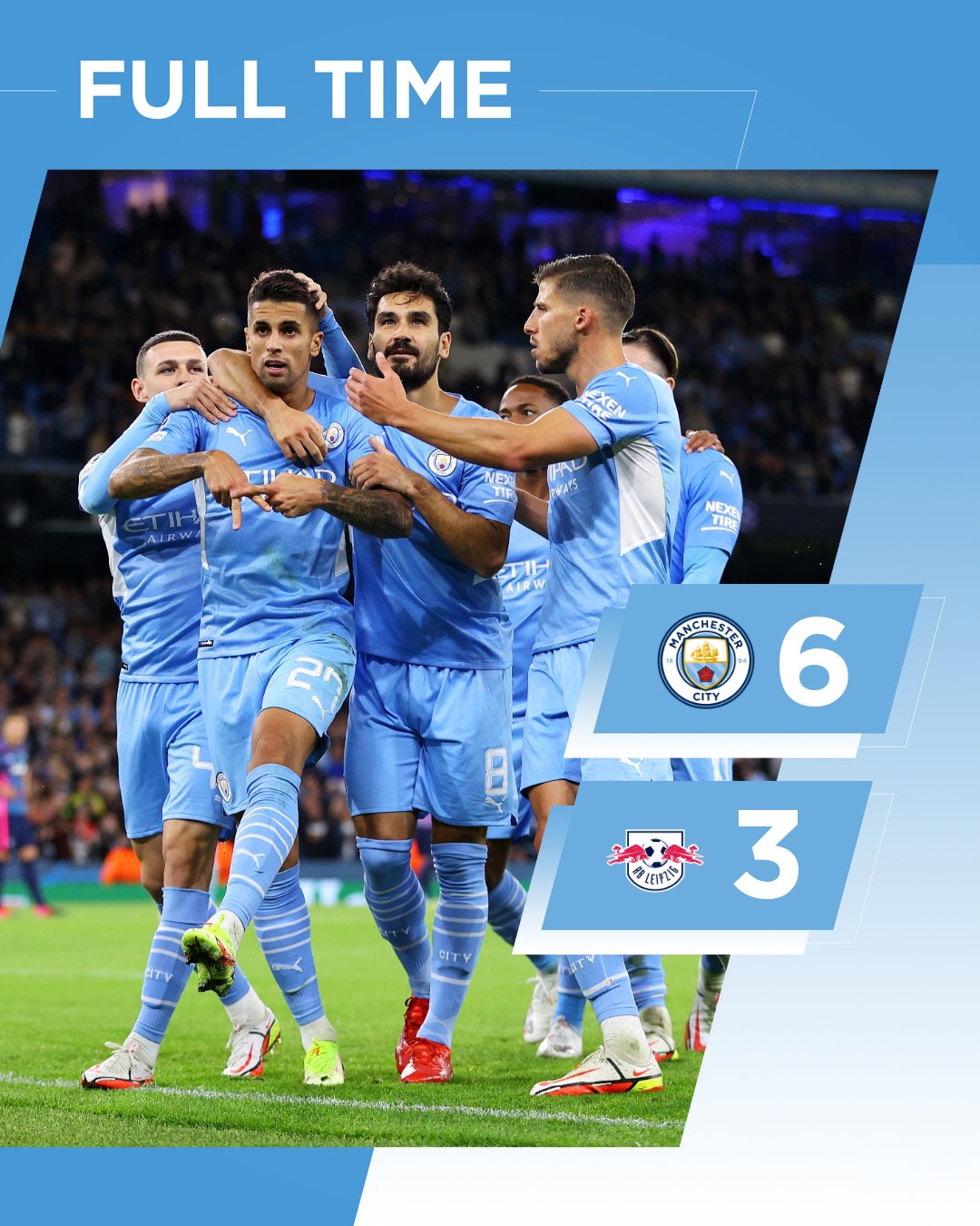 Manchester City on X: FULL-TIME, Points shared at the Etihad 🩵 3-3 ⚪️  #ManCity