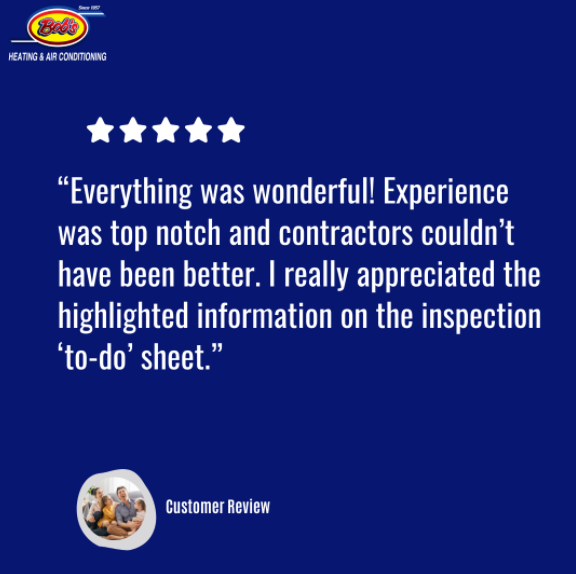 Thank you so much for your 5-star review and for choosing Bob's Heating &amp; Air Conditioning! 
We love hearing back from our customers. #reviews #hvacreviews