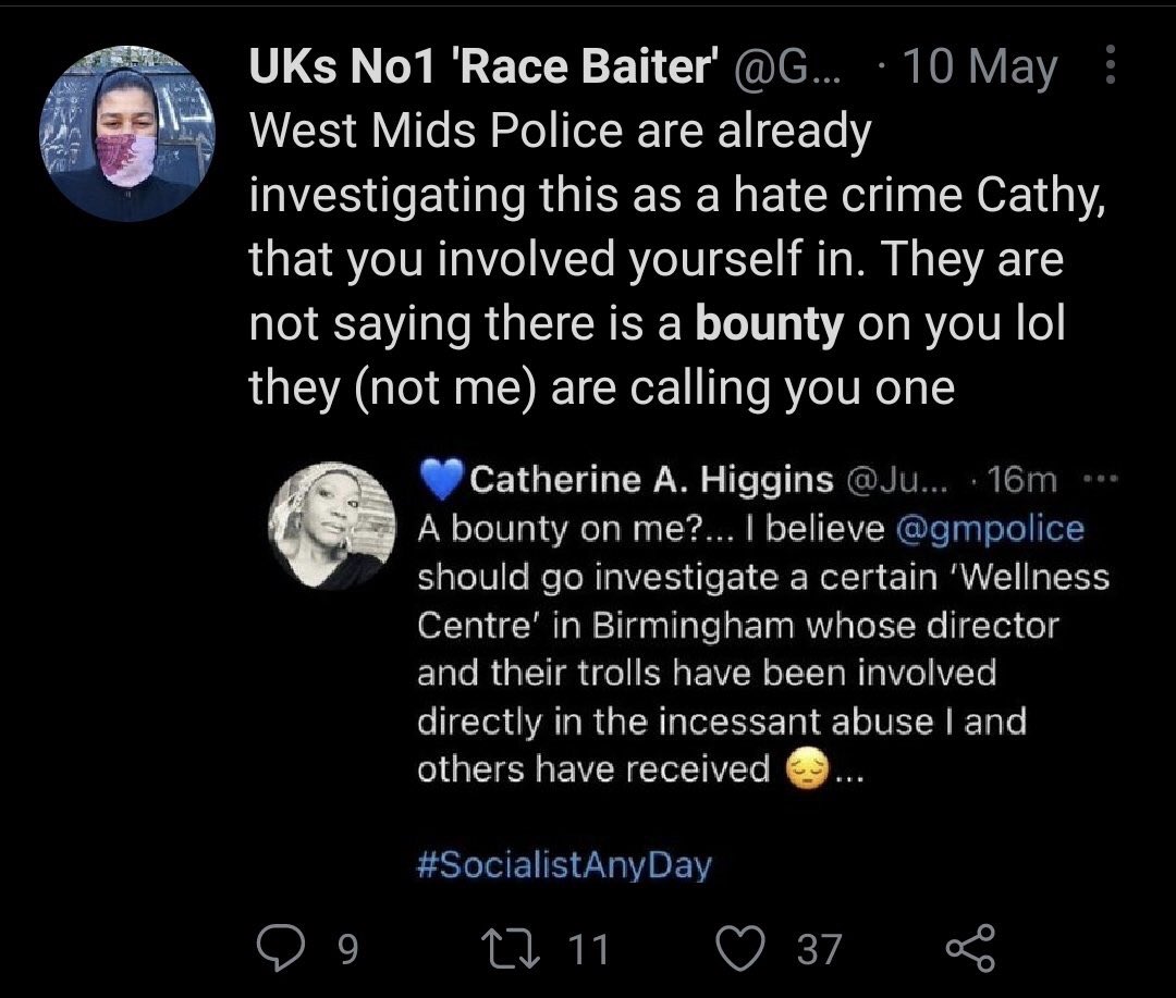 JustMeBeingMe4's tweet photo. Wolfette70 is a ‘white woman’ calling me a black Woman coconut - but she’s Gatiss friend so it’s okay to be racist 🙄...
#EdsHeroes https://t.co/mjEALhoCyW
