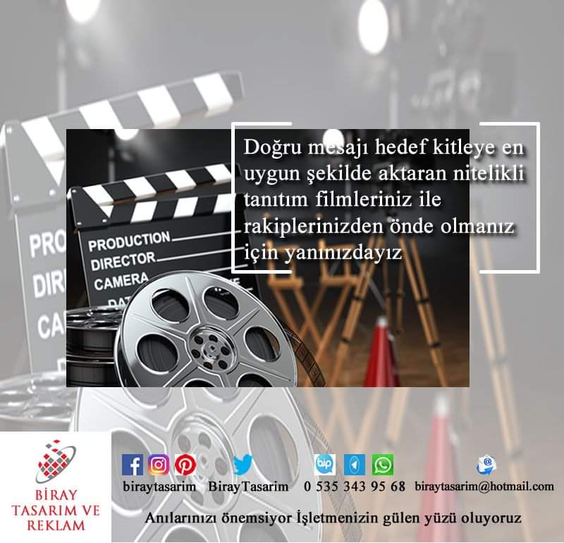 BirayTasarim's tweet photo. Doğru mesajı hedef kitleye en uygun şekilde aktaran nitelikli tanıtım filmleriniz ile rakiplerinizden önde olmanız için yanınızdayız.

#reklam #kurumsaliletisim #kurumsal #reklam #tanıtım #film #kurumsalkimlik #tanıtımfilmi https://t.co/RQMHfyOlSv