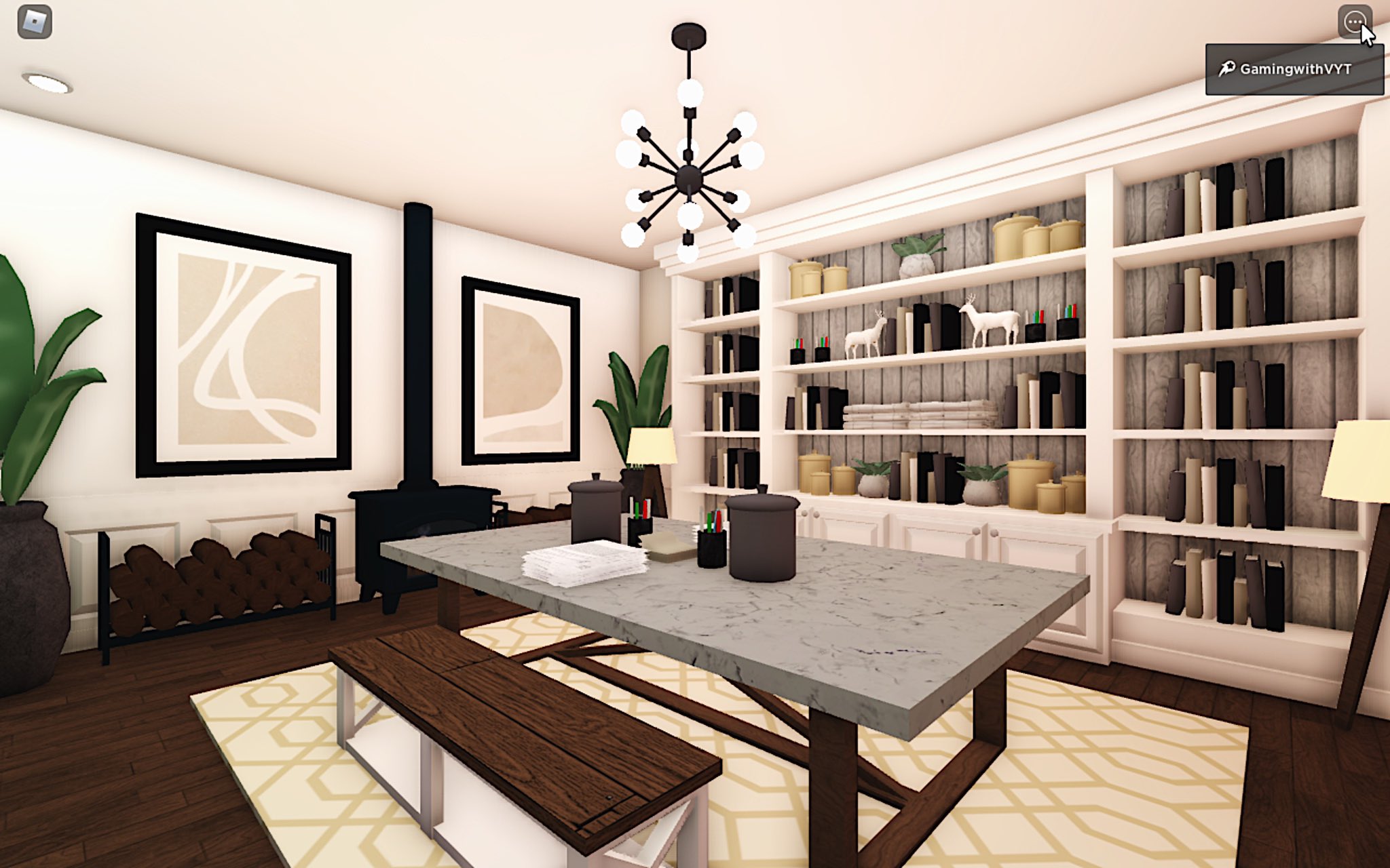 Aesthetic Desk/ Office Makeover, Welcome to Bloxburg