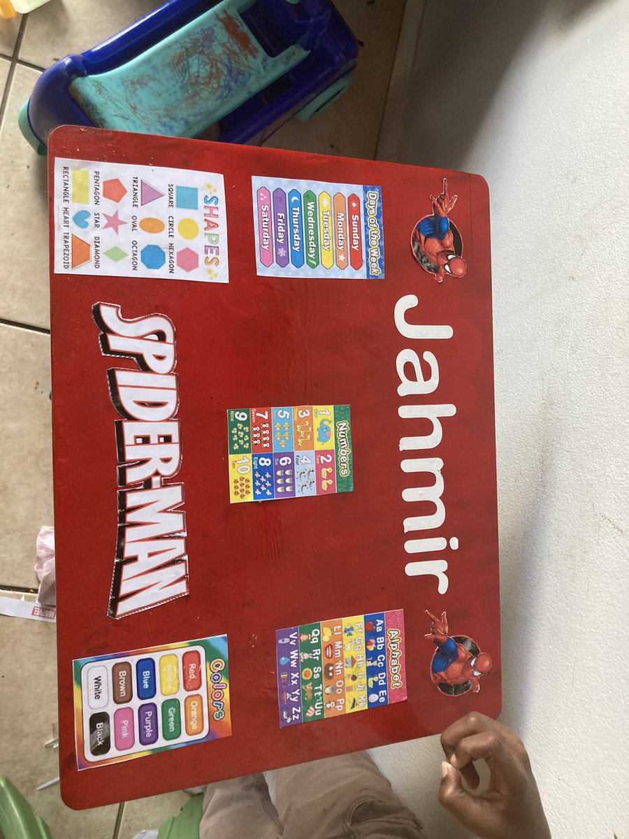 Preciousdesignz's tweet image. Learning tables #learningtable #smallbusinessowner #BlackOwnedBusiness #spriderman #abc #colors #numbers #explorepage