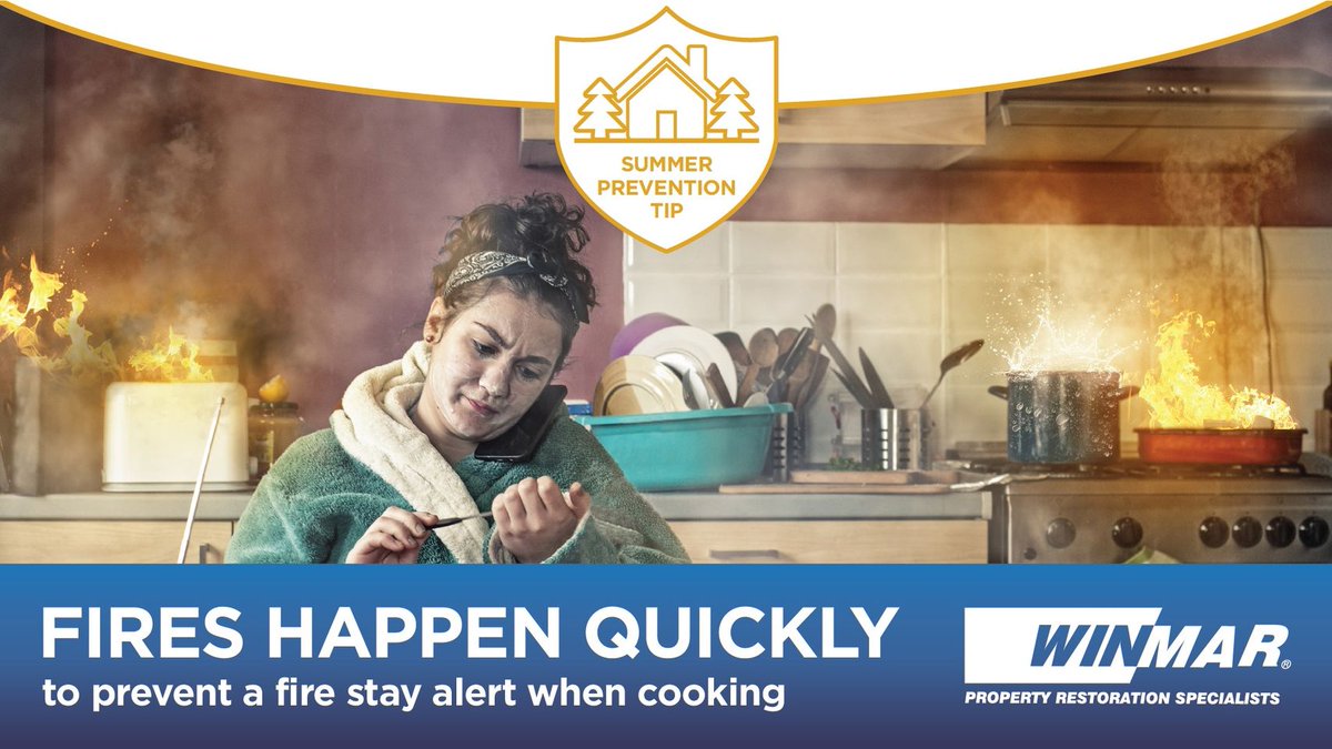 saskatoonwinmar's tweet photo. Distractions can cause more damage - especially with kitchen fires. Unattended stoves, candles and running faucets can lead to a kitchen fire or flood. 

Call us today (306) 956-0000.

#kitchenfires #safetytips #comingthroughforyou #heroeswithfourzeros https://t.co/gYMAXQfzzz