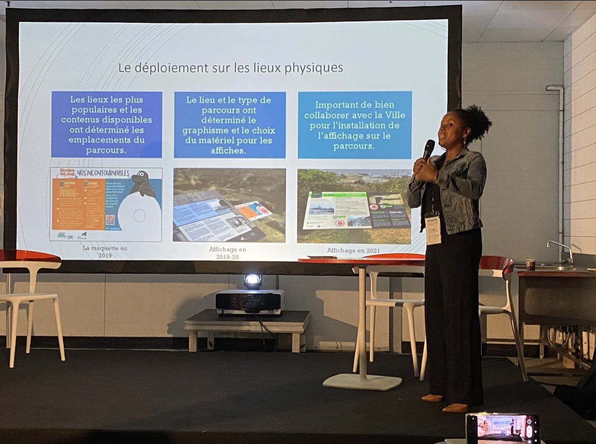 Présentation de notre collègue Marie-Hélène au <a href="/salonsitem/">SITEM</a> #Paris @MSJappbuilder #Riviereduloup @TourismeBSL <a href="/TourismeRDL/">Tourisme Riv-du-Loup</a>