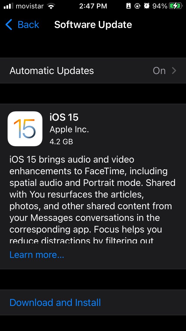 NotiTech24's tweet image. 📲 Descargar e instalar iOS 15 RC

🔥 Tutorial para actualizar desde Beta 8 o por primera vez con IPSW o Perfil en iPhone

💻Más Info
youtu.be/c6X8gVke7Fs

#iOS #iOS15 #iOS15Beta8 #WWDC21 #Apple #iPhone #iPad #iPodtouch #iPhone13 #iPhone12s #iPadOS #iPadOS15 #iMac #MacBook