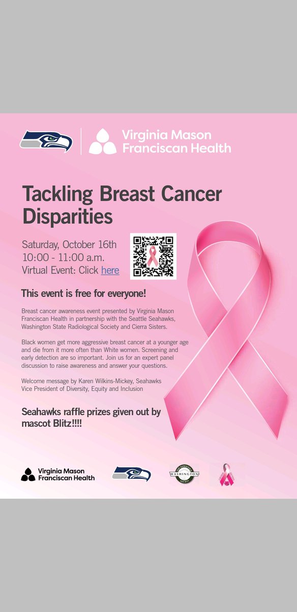 Sammy Chu, MD (@sammychumd1) on Twitter photo Sign up for important talk on #BreastCancer and greater toll in black women. Sat Oct 16 @ 10am. #Screening #mammo is crucial! Thx to <a href="/VMFHealth/">Virginia Mason Franciscan Health</a> <a href="/Seahawks/">Seattle Seahawks</a> <a href="/cierrasisters/">Bridgette Hempstead</a> for presenting! And thx to <a href="/WSRSradiology/">Washington State Radiologic Society</a> members Drs Rob Gutierrez @PeterEbyMD Jen Ochsner for organizing!! Sign up for important talk on #BreastCancer and greater toll in black women. Sat Oct 16 @ 10am. #Screening #mammo is crucial! Thx to <a href="/VMFHealth/">Virginia Mason Franciscan Health</a> <a href="/Seahawks/">Seattle Seahawks</a> <a href="/cierrasisters/">Bridgette Hempstead</a> for presenting! And thx to <a href="/WSRSradiology/">Washington State Radiologic Society</a> members Drs Rob Gutierrez @PeterEbyMD Jen Ochsner for organizing!!
