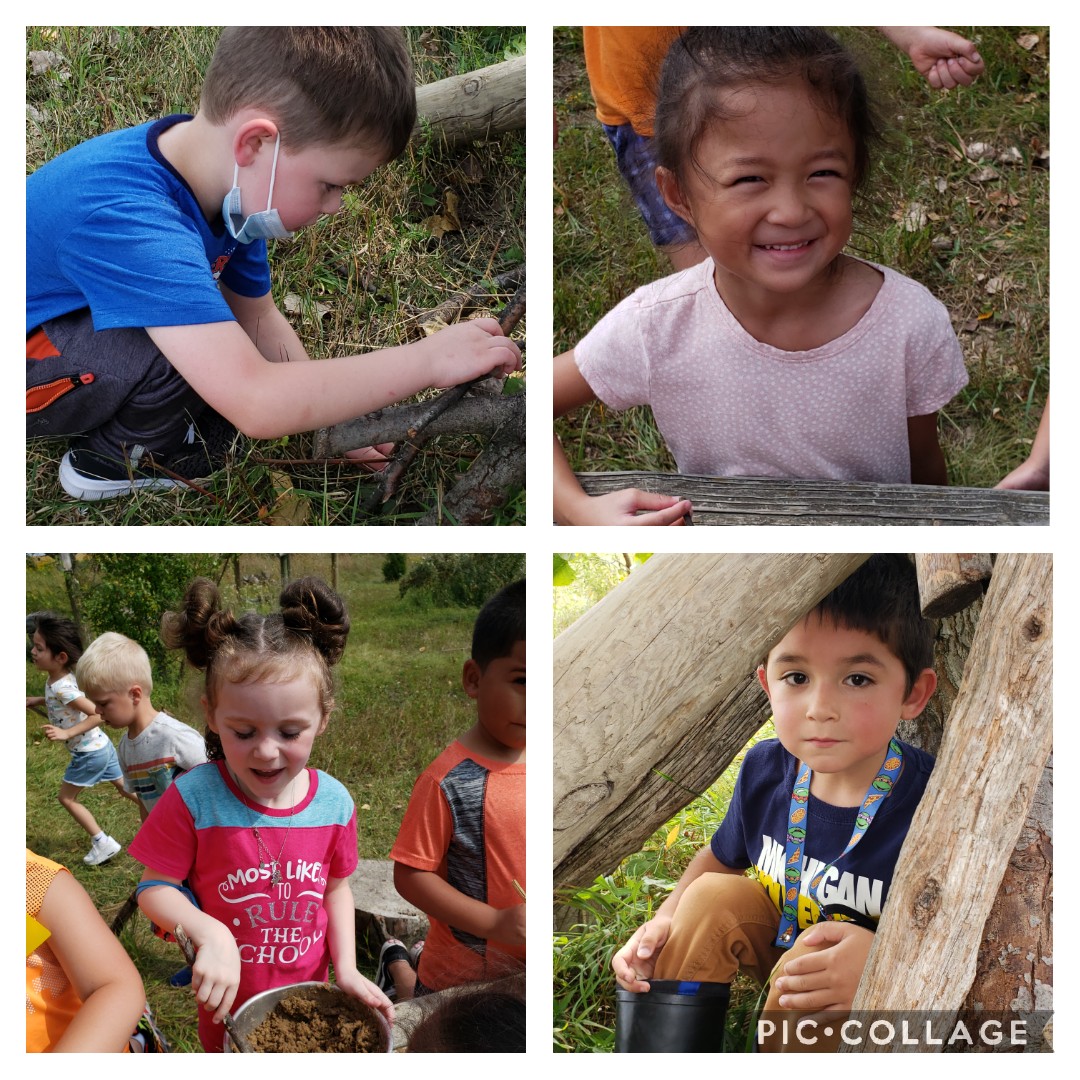 Outdoor Kindergarten = FUN!!  Today's quote:^Do we get to do this EVERY day?!"