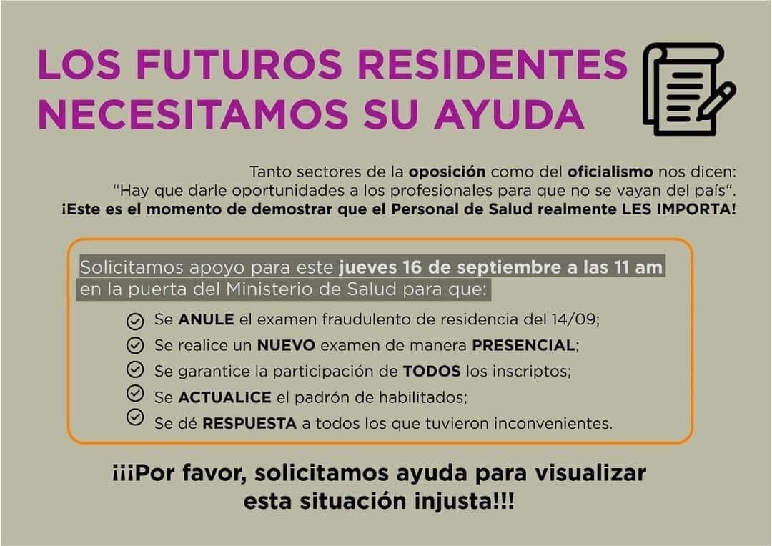 Sofi_Mi's tweet photo. @ValloneMarcelo Mañana a las 11.00 volvemos a reclamar! Estudiantes, médicos, los que puedan acompáñennos! 🙏🏻 https://t.co/RwhmenORJO