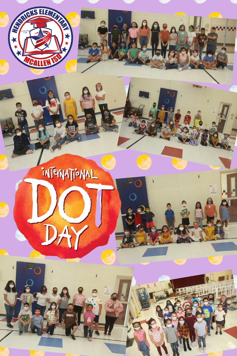 Cindy Tijerina (@cindyt88) on Twitter photo We had a great day of creativity at Hendricks Elementary! Thank you to everyone who participated and wore their dots today!! Continue to MAKE your MARK!! <a href="/peterhreynolds/">Peter H. Reynolds</a> <a href="/McAllenISD/">McAllen ISD</a> <a href="/hendricksreads/">Hendricks Library</a> <a href="/hendricksstars/">Hendricks Elementary</a> We had a great day of creativity at Hendricks Elementary! Thank you to everyone who participated and wore their dots today!! Continue to MAKE your MARK!! <a href="/peterhreynolds/">Peter H. Reynolds</a> <a href="/McAllenISD/">McAllen ISD</a> <a href="/hendricksreads/">Hendricks Library</a> <a href="/hendricksstars/">Hendricks Elementary</a>