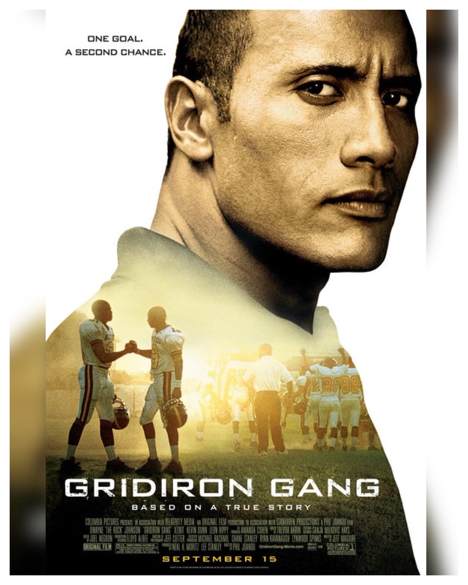 15 Years #GridironGang Starring: #TheRock #Xzibit #KevinDunn #LeonRippy #LScottCaldwell #JadeYorker #BrandonMychalSmith #MauriceMcRae #JurneeSmollett #JamalMixon #OmariHardwick #MichaelJace #AnnaMariaHorsford Directed By: #PhilJoanou 🏈