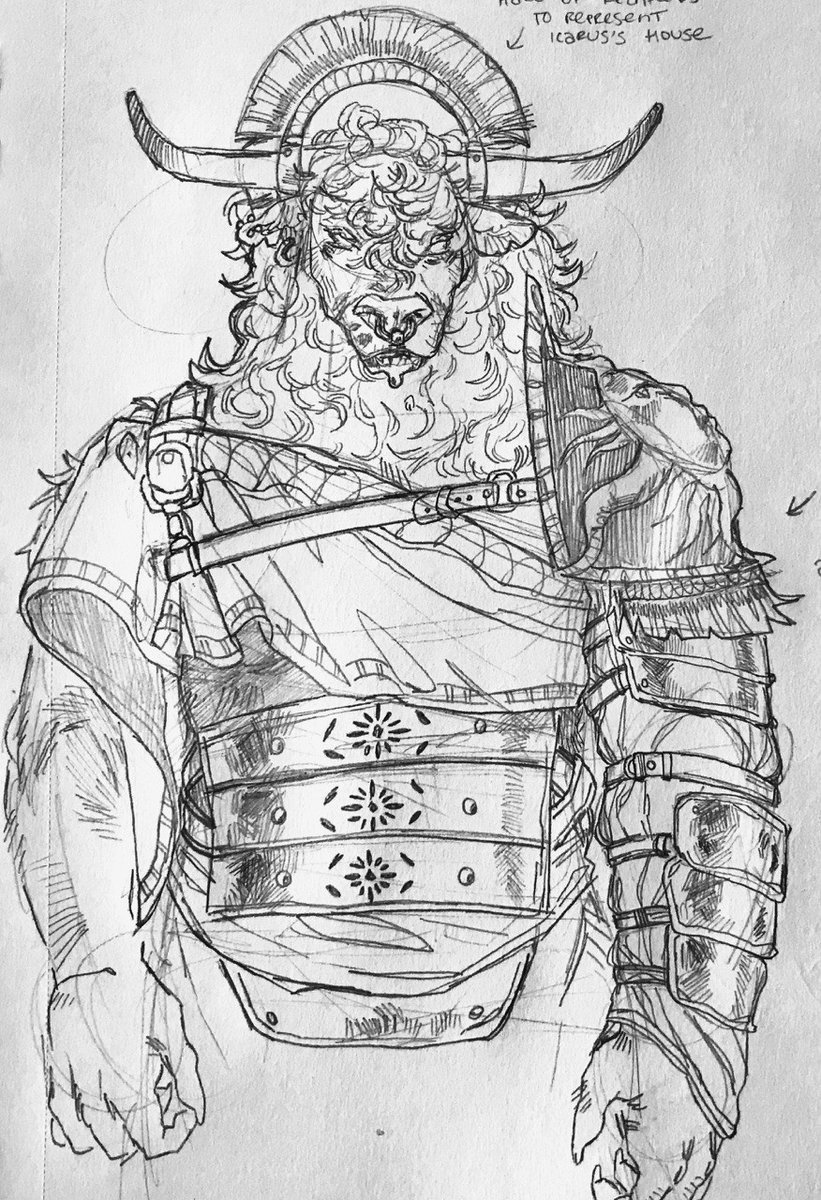 Эскизы тату минотавр