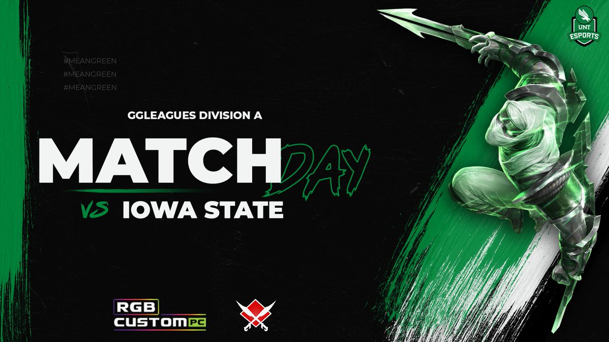 #UNTLOL is back in action tonight! Tune in at 7pm cst as we take on Iowa State in week 1 of <a href="/GGLeaguesMain/">GGLeagues Official</a> Division A!

twitch.tv/ggleaguesoffic…
#GMG 🦅