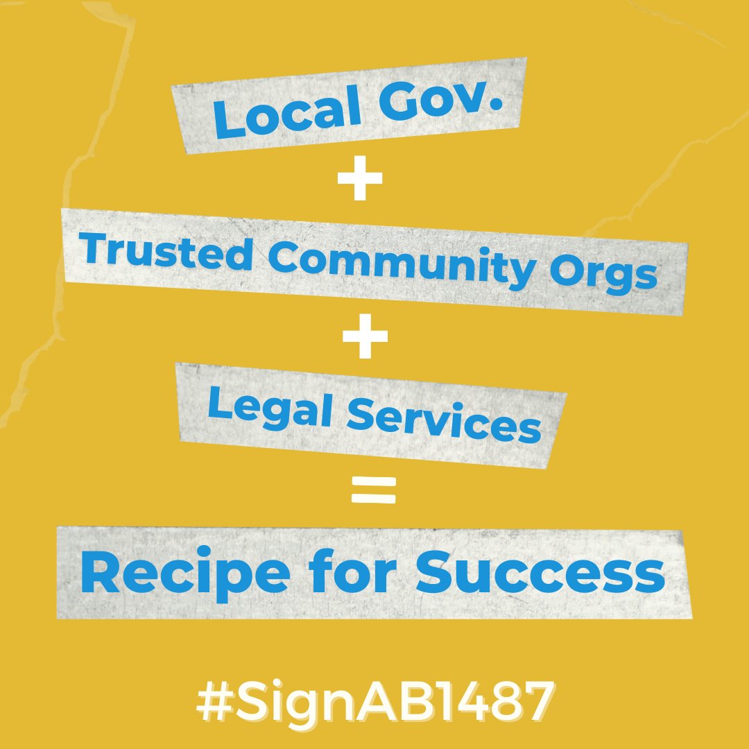 housingca's tweet photo. AB 1487 creates a central fund for eviction prevention efforts, including outreach &amp; education, early interventions, legal assistance for at-risk tenants. Preventing evictions helps support our CA's recovery &amp; slows the pandemic. CA Legislature Agrees! @GavinNewsom, #SignAB1487 https://t.co/FMBvlU03QP