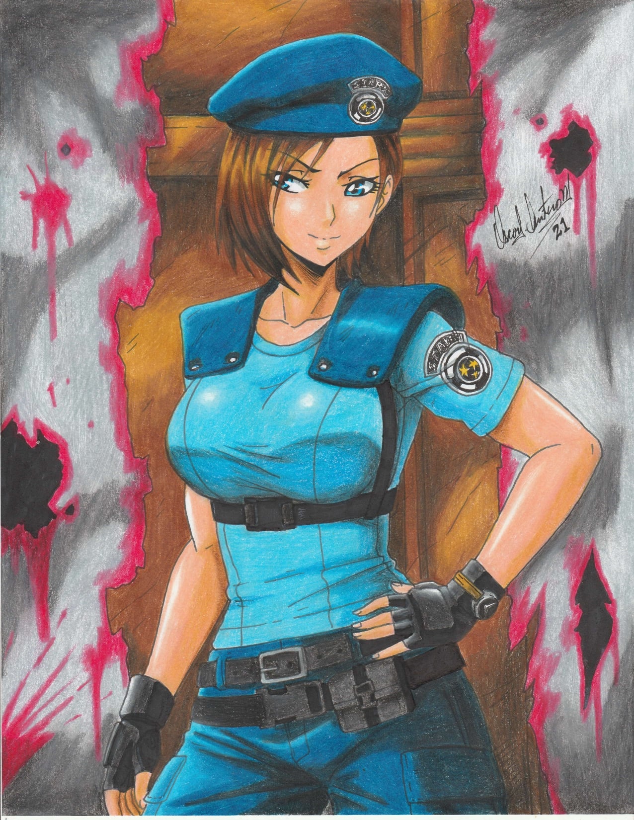 Jill Valentine - Resident Evil 1 by IMCARBRRRRRRRR on Newgrounds