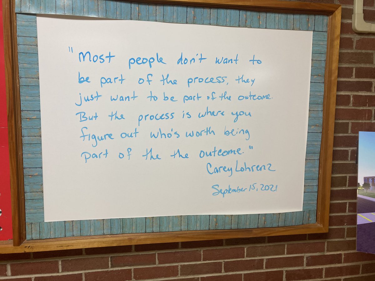 sadkinsump's tweet photo. Today’s motivational message! #WednesdayMotivation #counselorquoteboard #bepartoftheprocess #nejets https://t.co/HRCaCItcq3