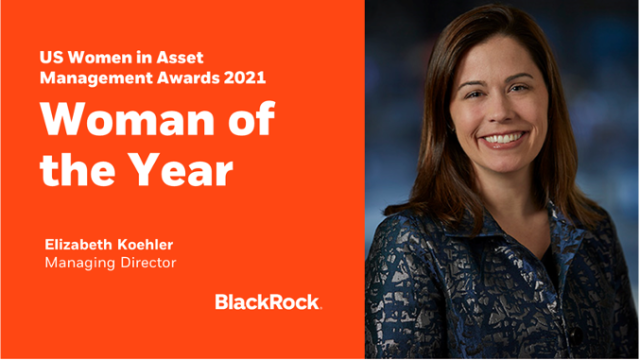 Graciela_B's tweet photo. Elizabeth Koehler, MD at BlackRock, Advisor Insights, has received the Woman of the Year award for her empathetic leadership, mentorship, and sponsorship work for diverse talent and many other DEI efforts. Congratulations! #WIAMAwards #OneBlackRock https://t.co/jrOLuIkpsL https://t.co/SMIC7BXIDb