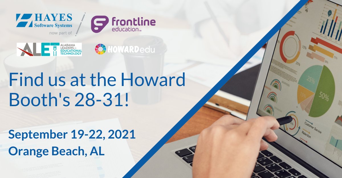 Are you going to ALET? Stop by the Howard booths 28-31 and see us! Learn more about the products we offer and more about our recent acquistion with Frontline Education! #ALET