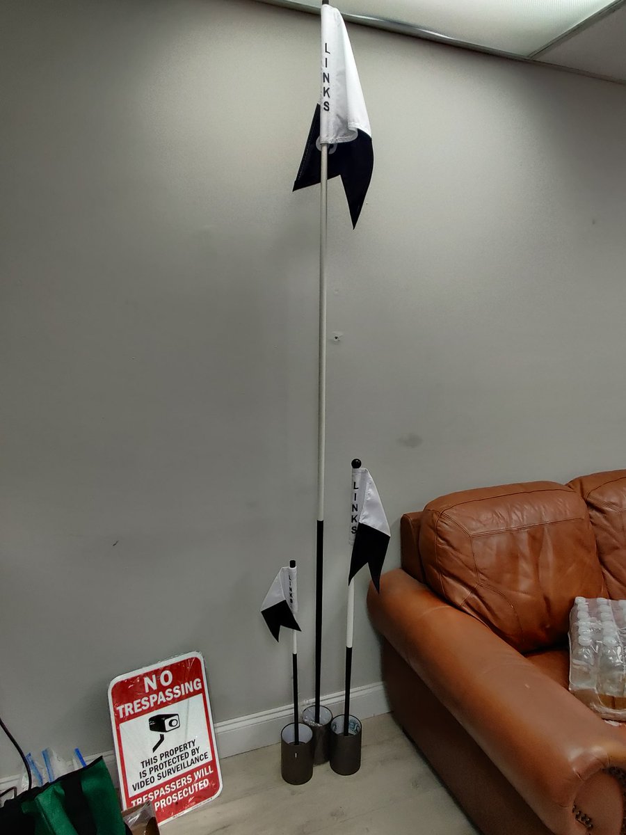 A big thank you to <a href="/ryandillingerfl/">StlFan</a> with <a href="/UsaTacit/">Tacit Golf Company USA</a> for the custom flagsticks and new cups, the best cups and ferrules in the game!!! And also to <a href="/PrestigeFlag/">Prestige Flag</a> for the custom design on the flags. #gcsaa #gcm