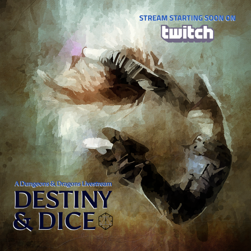 destinyanddice's tweet photo. A new session begins soon! Come watch live on our Twitch!
https://t.co/JdNFaoc0o2
#dnd #dndlivestream #eberron #eberronstream #dungeonsanddragons #twitchstreaming #twitchstreamer #smallstreamers https://t.co/RLgHlW33P6