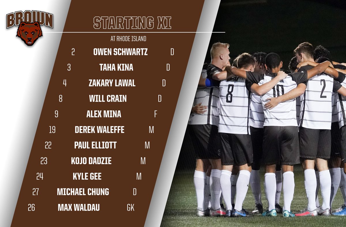 BrownU_MSoccer's tweet photo. Ready to go in Kingston!

💻 https://t.co/rCXYxgRUO0
📊 https://t.co/ebv59ySdVm

#GoBruno https://t.co/Mxn0WI540S