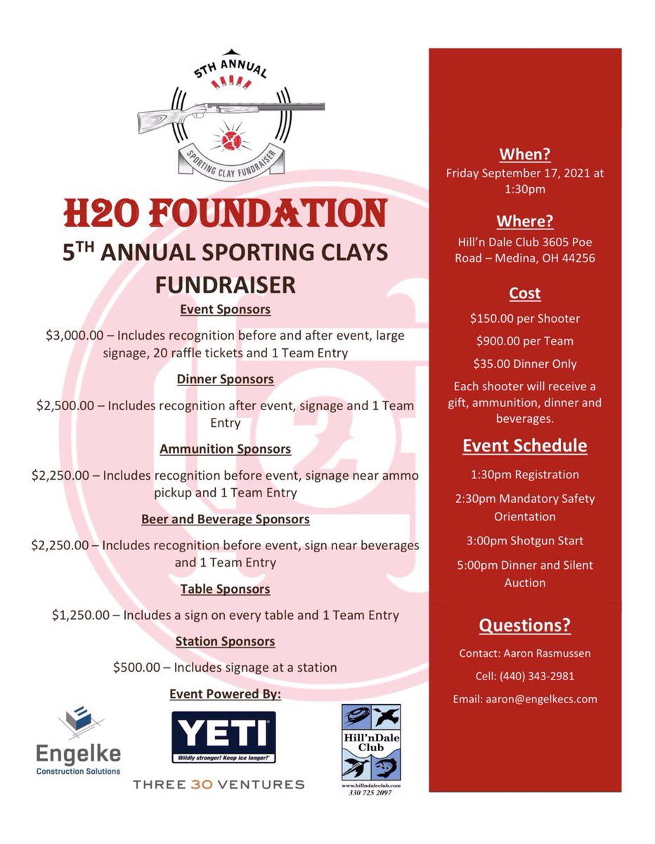 H2O_Foundation's tweet photo. Information for our event this Friday is below! Let us know if you have any questions! https://t.co/t7VXotgWcL