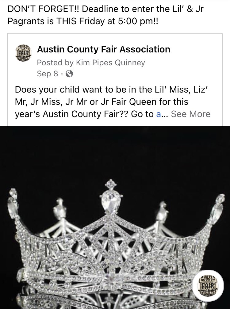 KimQuinney1's tweet photo. DEADLINE THIS FRIDAY!!! https://t.co/DnKvtULxq4