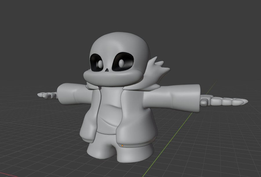 3D file Sans FNF INDIE CROSS ❌・3D printable model to download・Cults