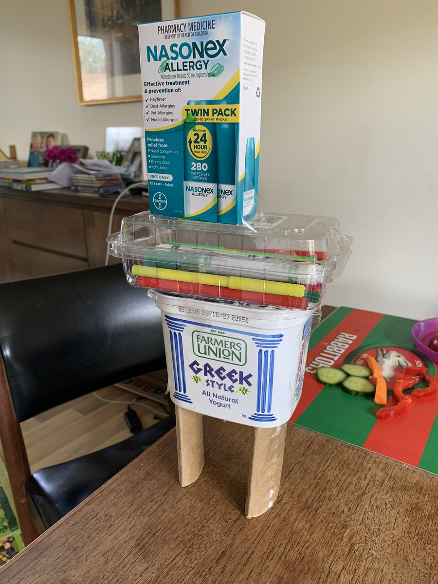 DavidForsyth81's tweet photo. Jonathan emptied the recycling bin to create ‘Bert’, the texta holder on Wellness Wednesday @MissTran01 @Sherwood_Grange #sgpswellbeing https://t.co/0o28KPpyjC