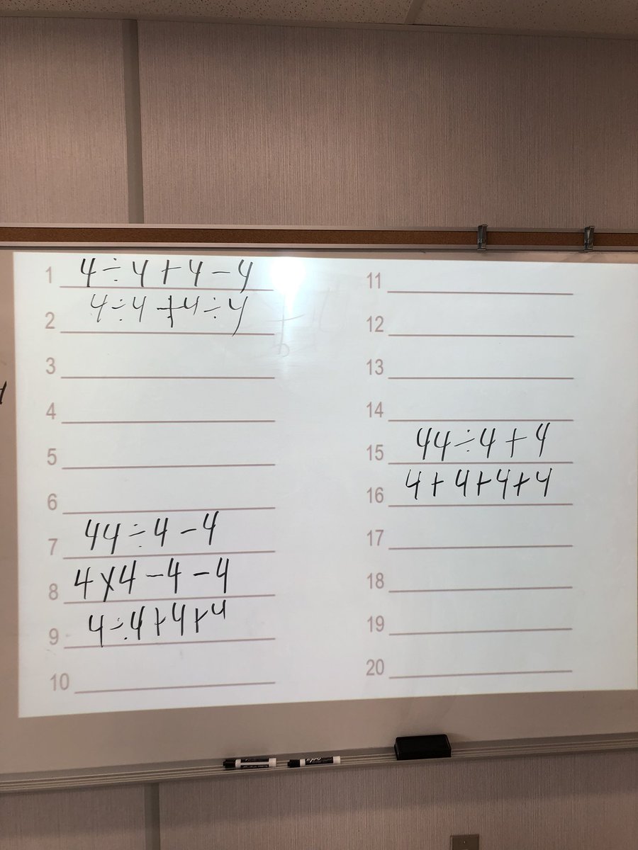 GShular's tweet photo. Can’t wait until May/ June when my grade 4s will revisit the Four 4s Challenge! #TVDSBMath @joboaler #InspirationalMath https://t.co/N4nsdCMmjz