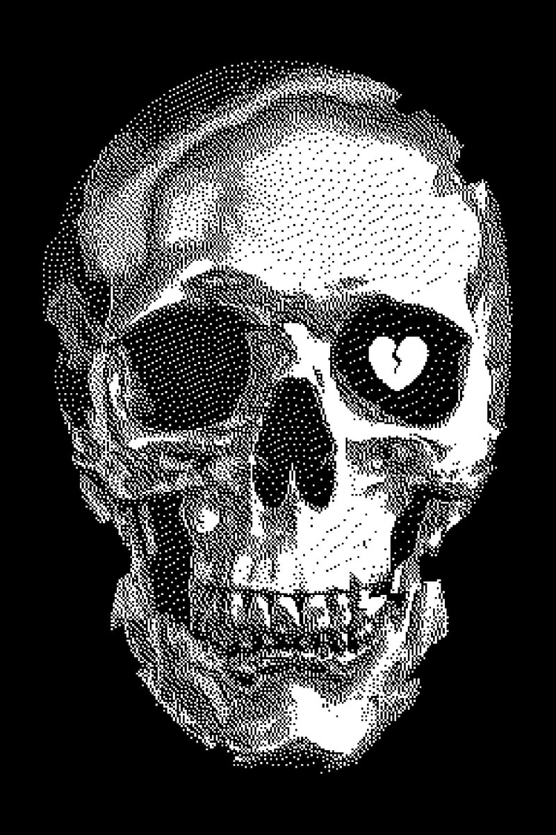 "Sad Skull #2"
1280 x 1920 px | 30 editions
mimetype: image/jpeg
collect for 0.3 Tz

hicetnunc.xyz/objkt/312469

#NFT #pixelart #NFTCommunity #nftcollector #NFTAsia #HENOSY #CleanNFTs 

<a href="/hicetnunc2000/">hicetnunc2000</a>