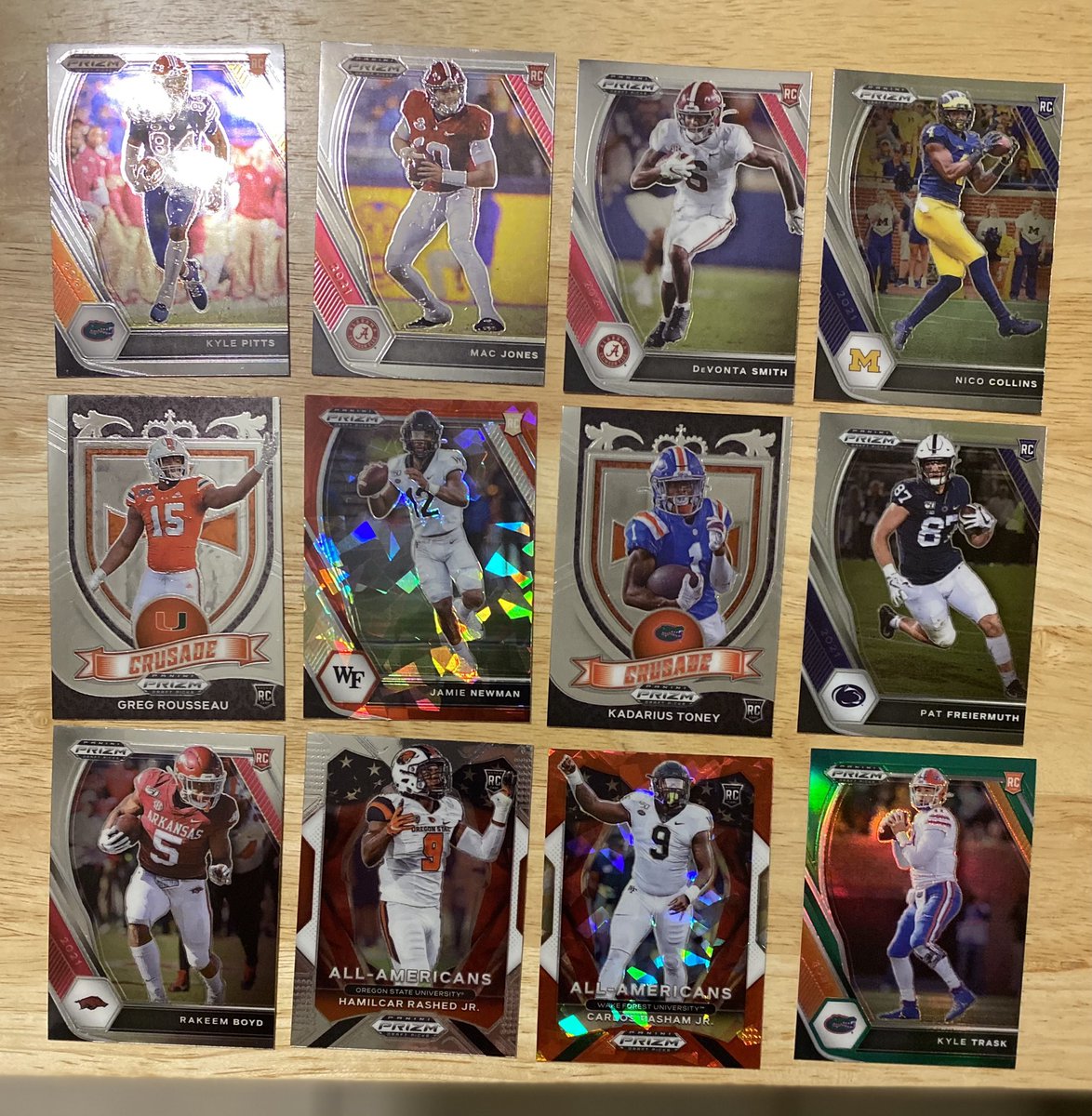 TheCommishFF's tweet photo. 🔥2021 Prizm Rookie Card Raffle🔥

🚨Everyone wins a card!

💴$5 per entry!

Kyle Pitts
Mac Jones
Devonta Smith and more!!

Venmo, PayPal and Zelle payments

Cards will be randomly assigned with video proof! 

#panini #nfl #TradingCards https://t.co/W1XIZ2rJ9S