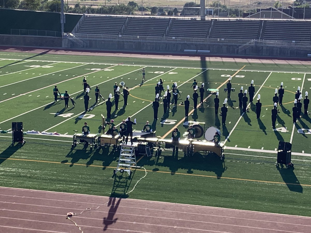Vista Golden Eagle marching band with an outstanding performance at the league showcase!