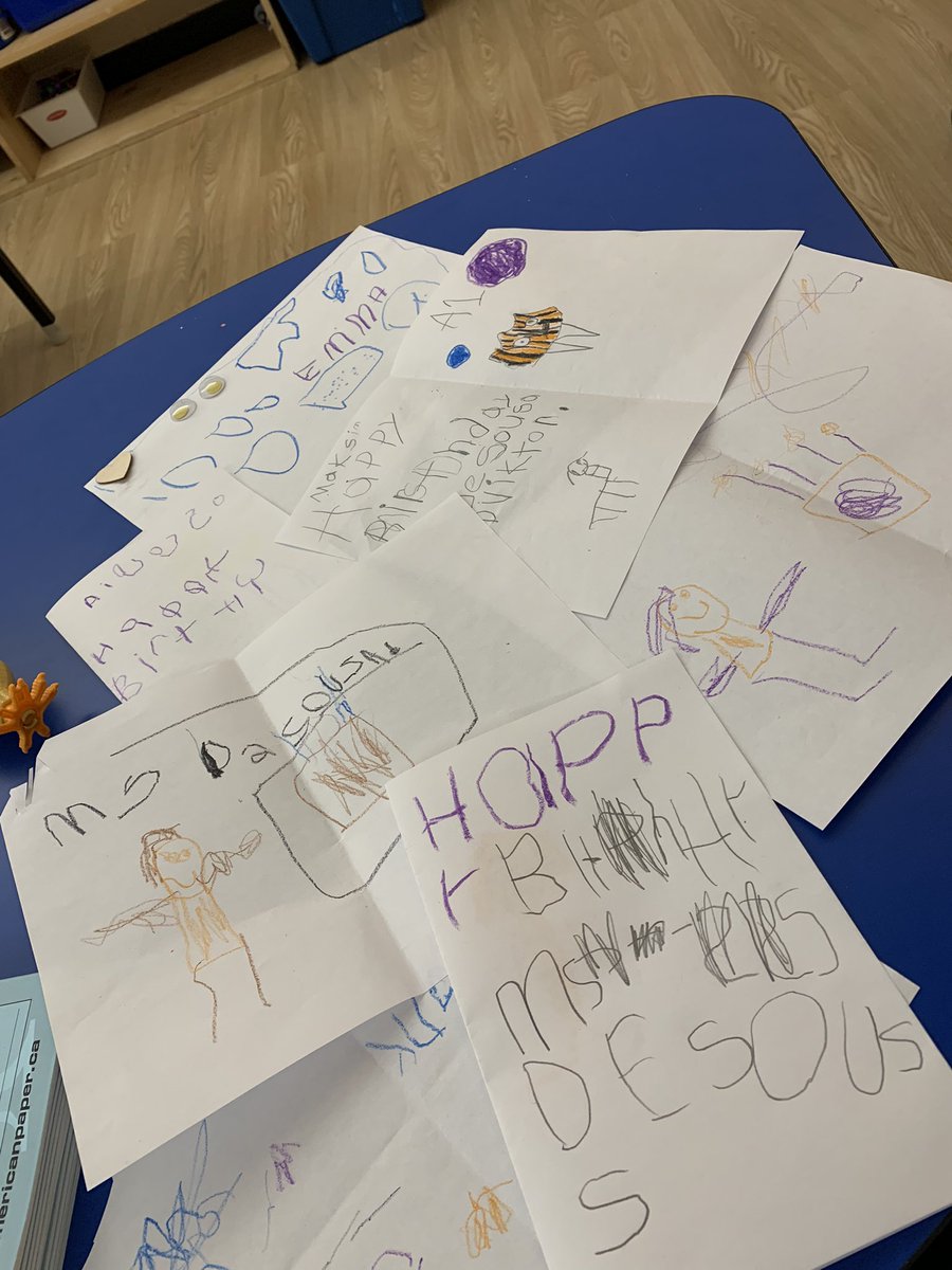 “Miss Desousa !!! We made you a birthday cake !!” 🥺💗 
Today was beyond special and I have my wonderful kiddos and ECE to thank for that. I’ve always said… Best.Job.Ever 🍎