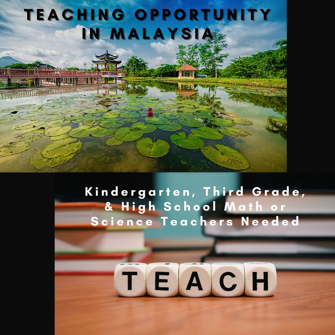 CBU_SchoolofEd's tweet photo. Here is an opportunity at a teaching position in an overseas setting that will include a visa!  A  2-year commitment is required that can be renewed at the end of that period, with both parties’ consent. For more info, please contact the School of Education at (951) 343-4448. https://t.co/QZyProVbKS
