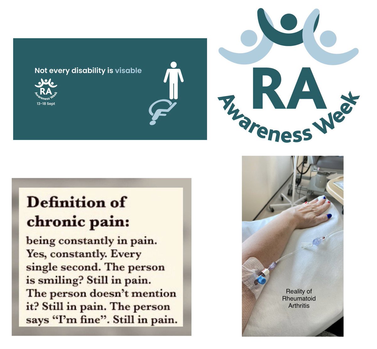 bluebellbabe01's tweet photo. Rheumatoid Arthritis Awareness Week ๐๐ผ #RAAwarenessWeek #chronicillness #RAWarrior https://t.co/Ugv2RXuOeu