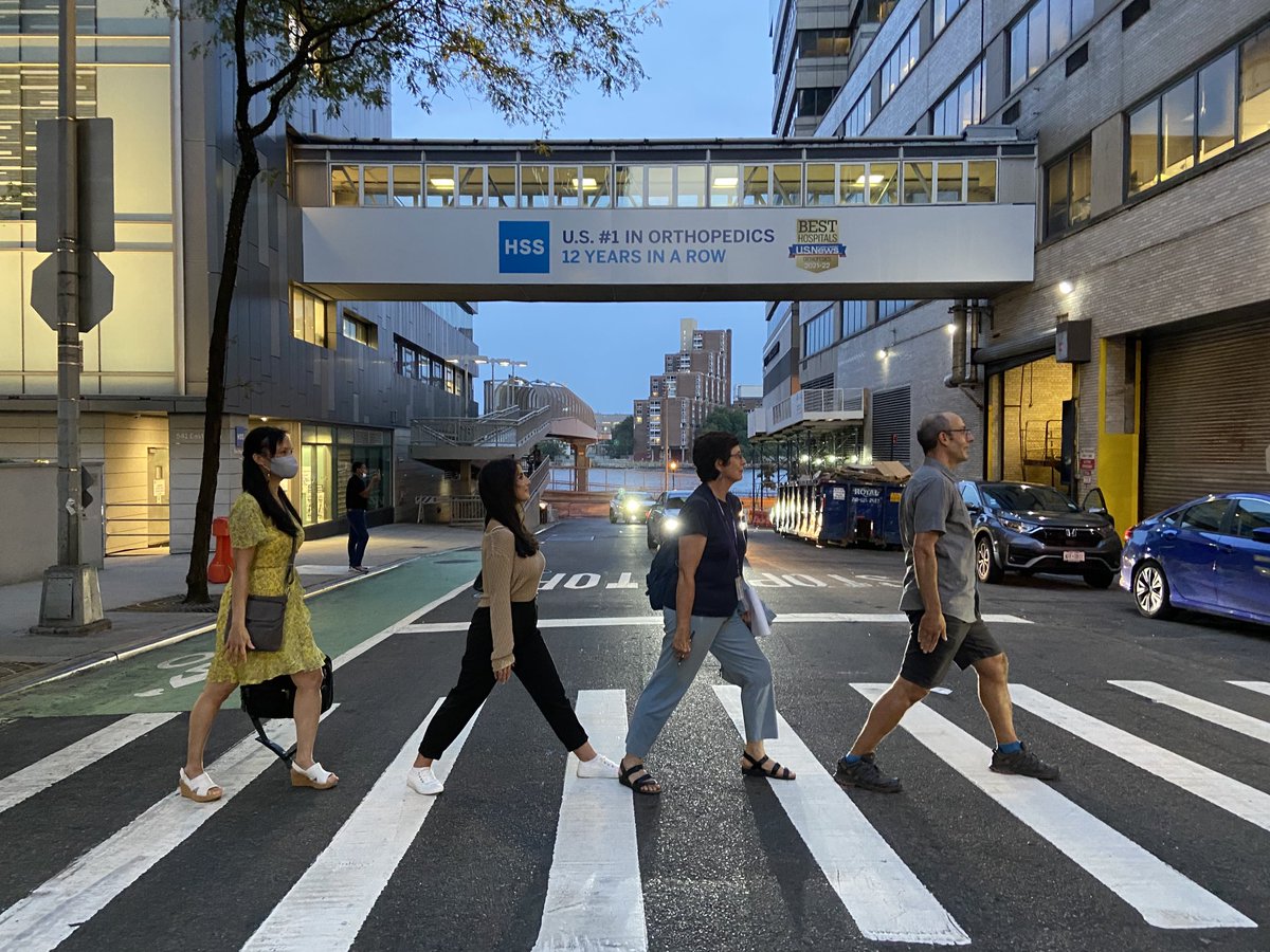 ⁦<a href="/ORSsociety/">Orthopaedic Research Society</a>⁩ ⁦<a href="/cpane94/">Christopher Panebianco, PhD</a>⁩ #orsambassador scavenger hunt event… team Partridge Family staging Abbey Road picture at HSS with <a href="/PCZ_2016/">Pamela C-Zuckerman</a> ⁦<a href="/425_ad/">Anxhela Docaj</a>⁩ and Nicola Partridge. Super fun event and great to see NYC ORS members!