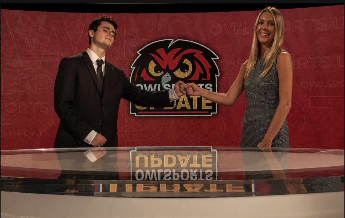 OwlSportsUpdate's tweet photo. Happy OSU-eve! Join @sagehurl and @Josh_Safran for their first time anchoring ON DESK! We’ll see you tomorrow live on TUTV. https://t.co/aXQog3v1JG