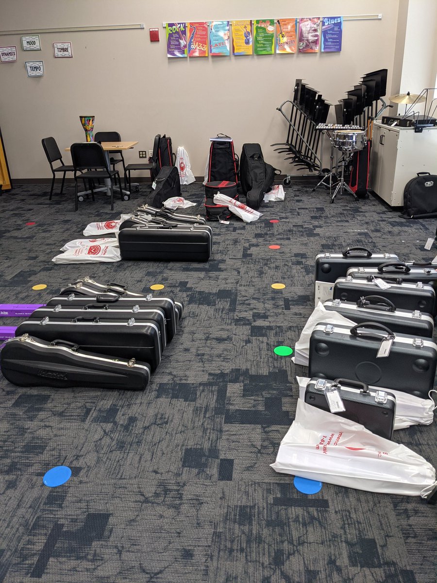 BIG delivery of instruments today! So excited for band and orchestra this year! <a href="/carrie_gorecki/">Mrs. Gorecki Music (she/her)</a>  @BCPSMusic